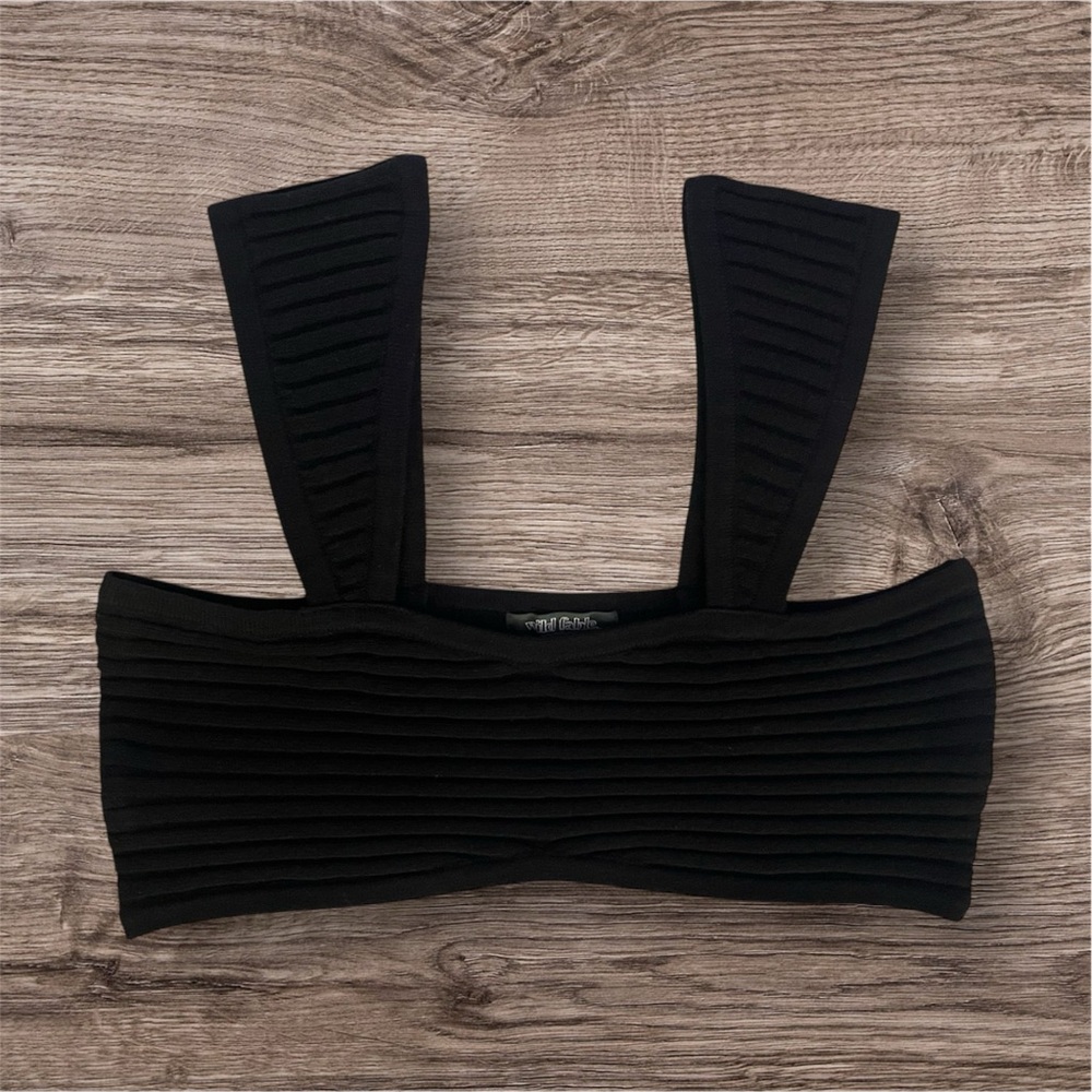 Wild Fable Black Crop Top